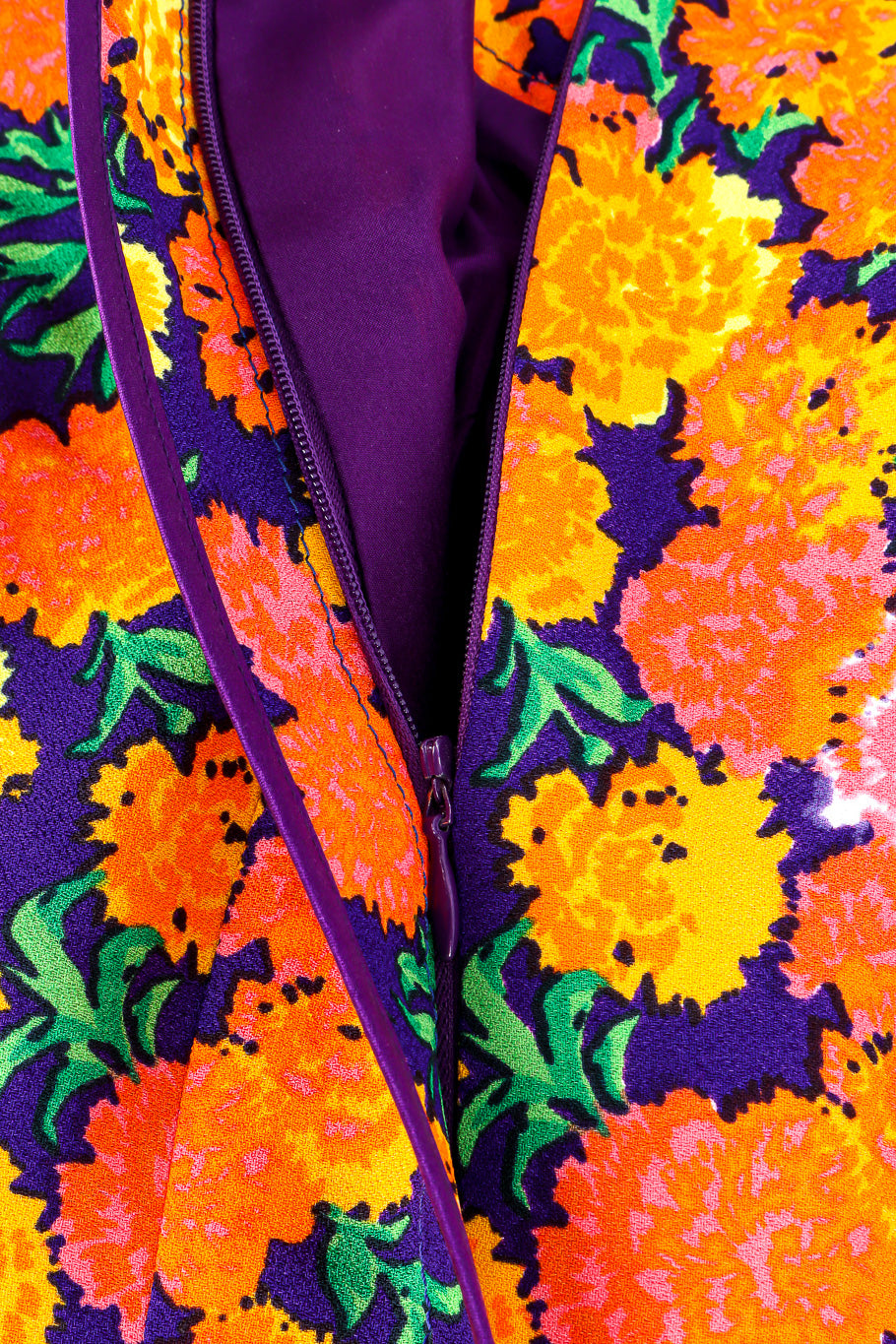 Floral lamé knit sequin dress by Marc Jacobs flat lay zipper close  @recessla