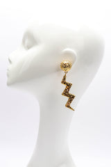 Marie Monsod Thunderbolt Earrings on mannequin @recessla