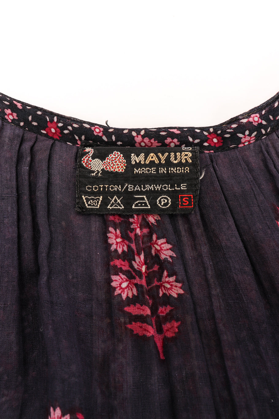 Cotton peasant dress by Mayur label @recessla