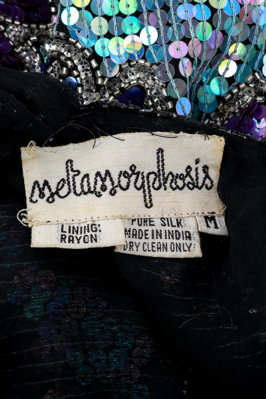 Metamorphosis Sequin Cocktail Dress label @RECESS LA