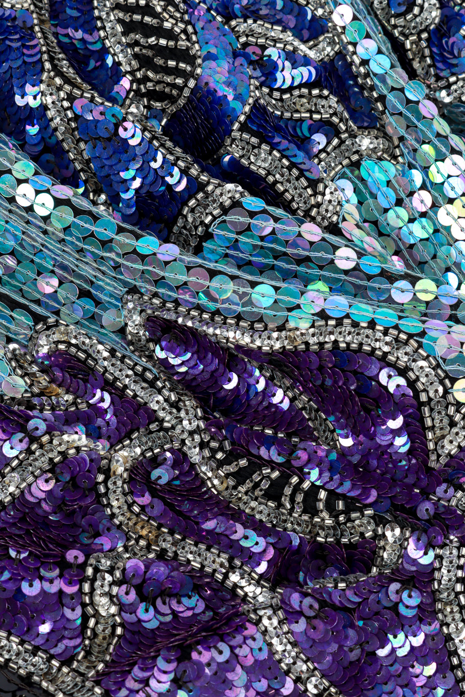 Metamorphosis Sequin Cocktail Dress fabric detail @RECESS LA