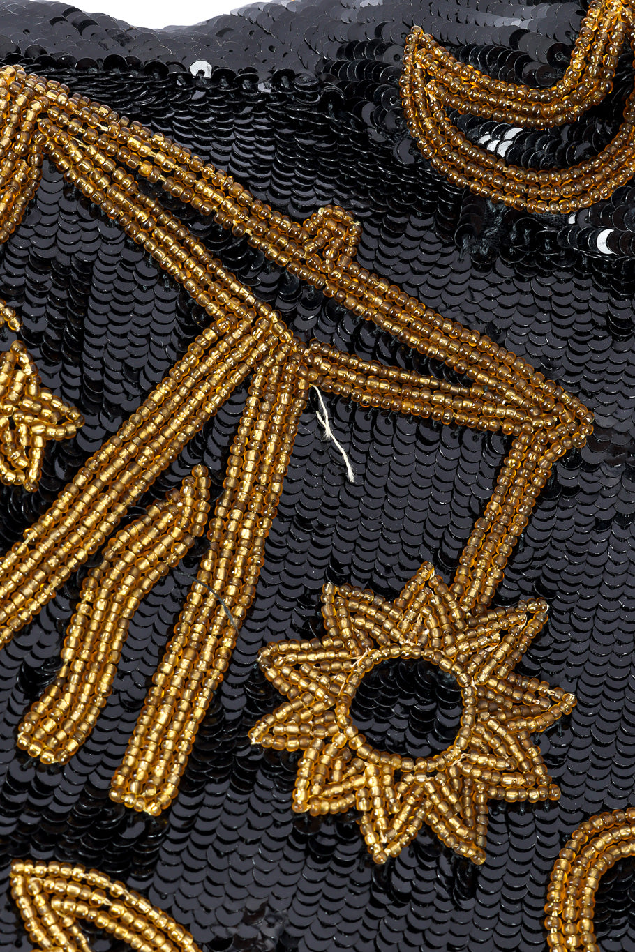 Zodiac Sequin Leather Dress & Jacket Set loose string  @recessla