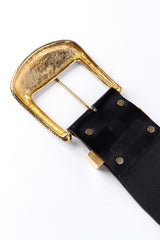 Vintage Michael Morrison MX Aurora Crystal Studded Belt back of buckle @recess la