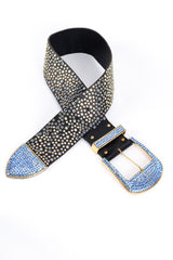 Vintage Michael Morrison MX Aurora Crystal Studded Belt front @recess la