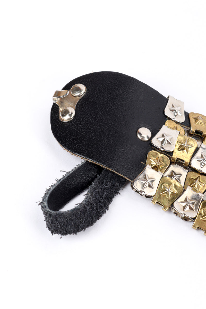 Vintage Jose Cotel Star Studded Leather Drape Belt hook closeup @recessla