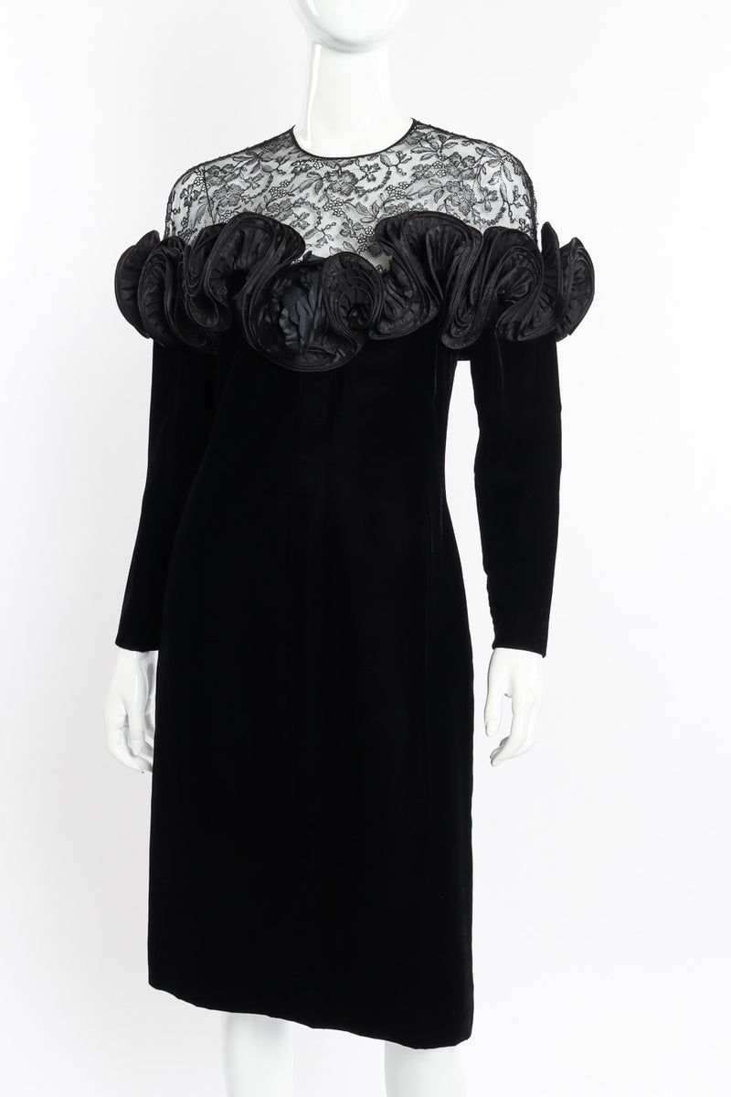 Taffeta Swirl "Daisy" Dress by Nina Ricci on mannequin front close @recessla