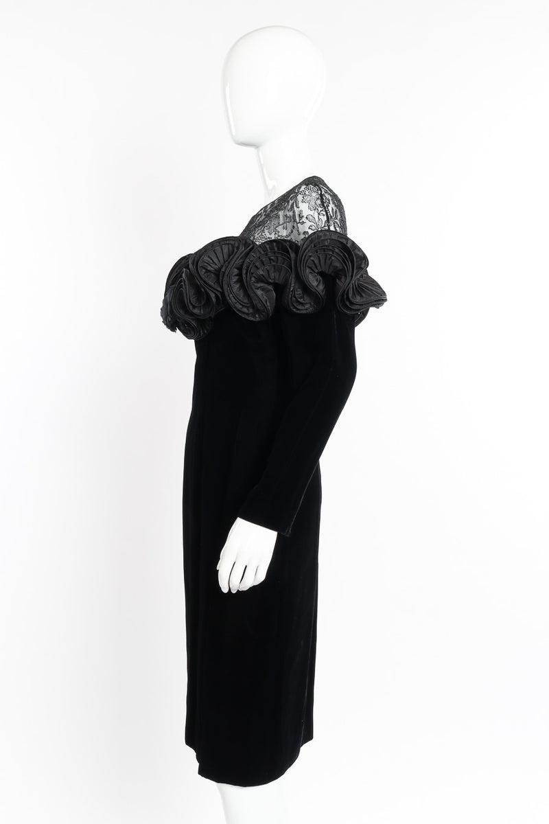 Taffeta Swirl "Daisy" Dress by Nina Ricci on mannequin side @recessla