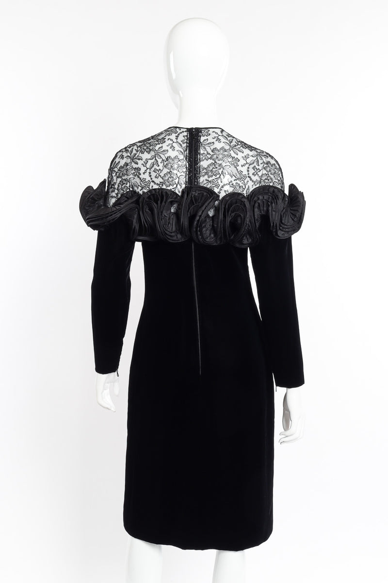 Taffeta Swirl "Daisy" Dress by Nina Ricci on mannequin back @recessla