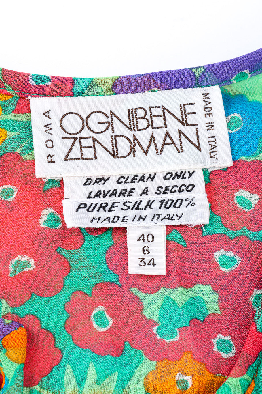 Silk blouse and scarf by Ognibene Zendman label  @recessla