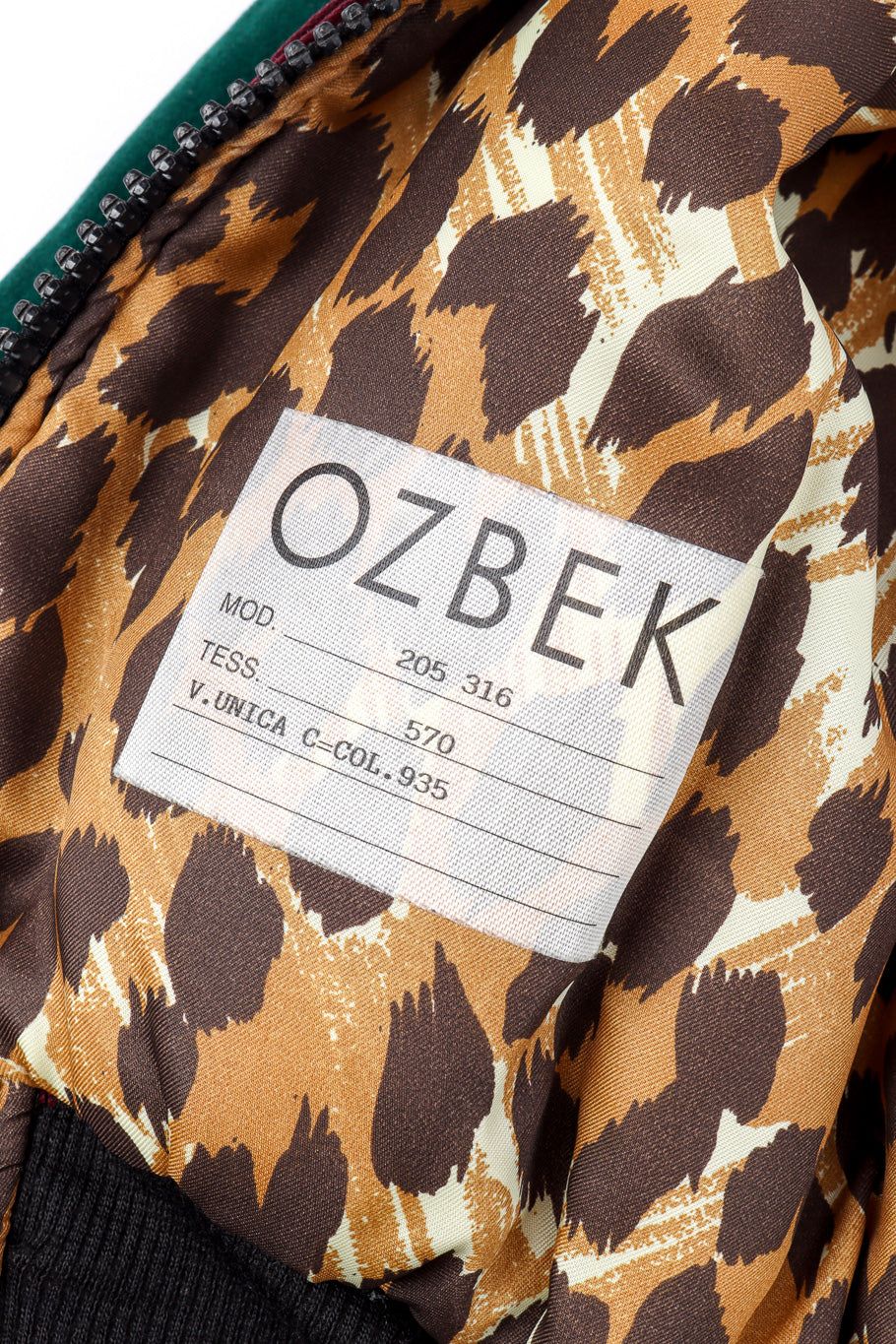 1989 F/W Sequined Velvet Bomber by Ozbek inner printed tag @recessla