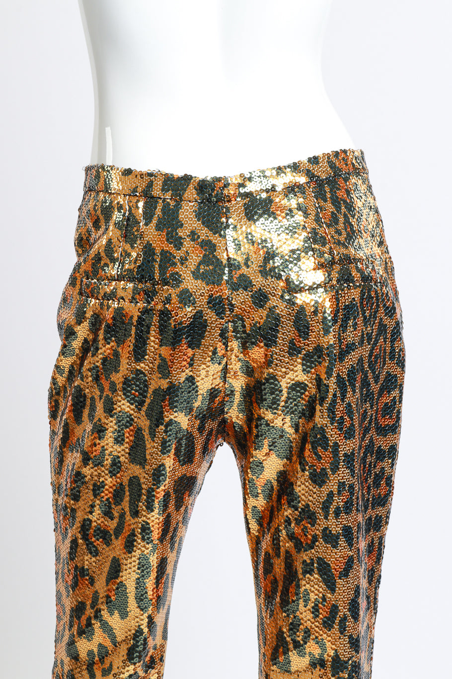 Paco Rabanne Sequin Leopard Pants back detail mannequin @RECESS LA