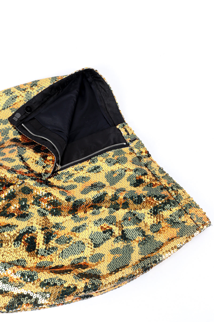 Paco Rabanne Sequin Leopard Pants closure detail @RECESS LA