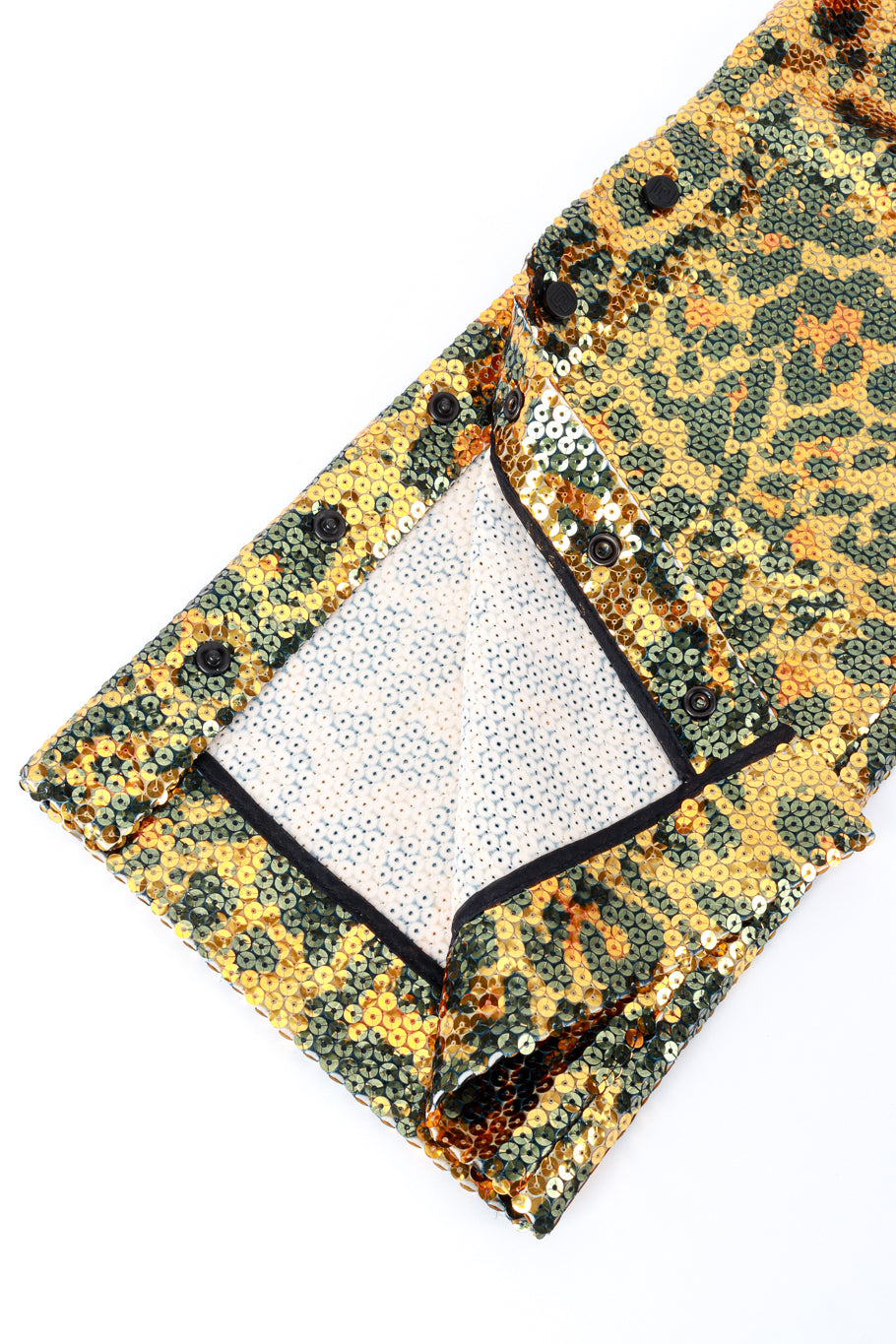 Paco Rabanne Sequin Leopard Pants cuff detail @RECESS LA