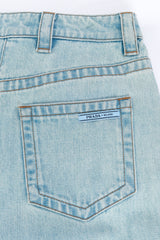 Prada Ostrich Feather Denim Pant back patch pocket detail @recess la