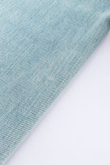 Prada Ostrich Feather Denim Pant fray closeup @recess la