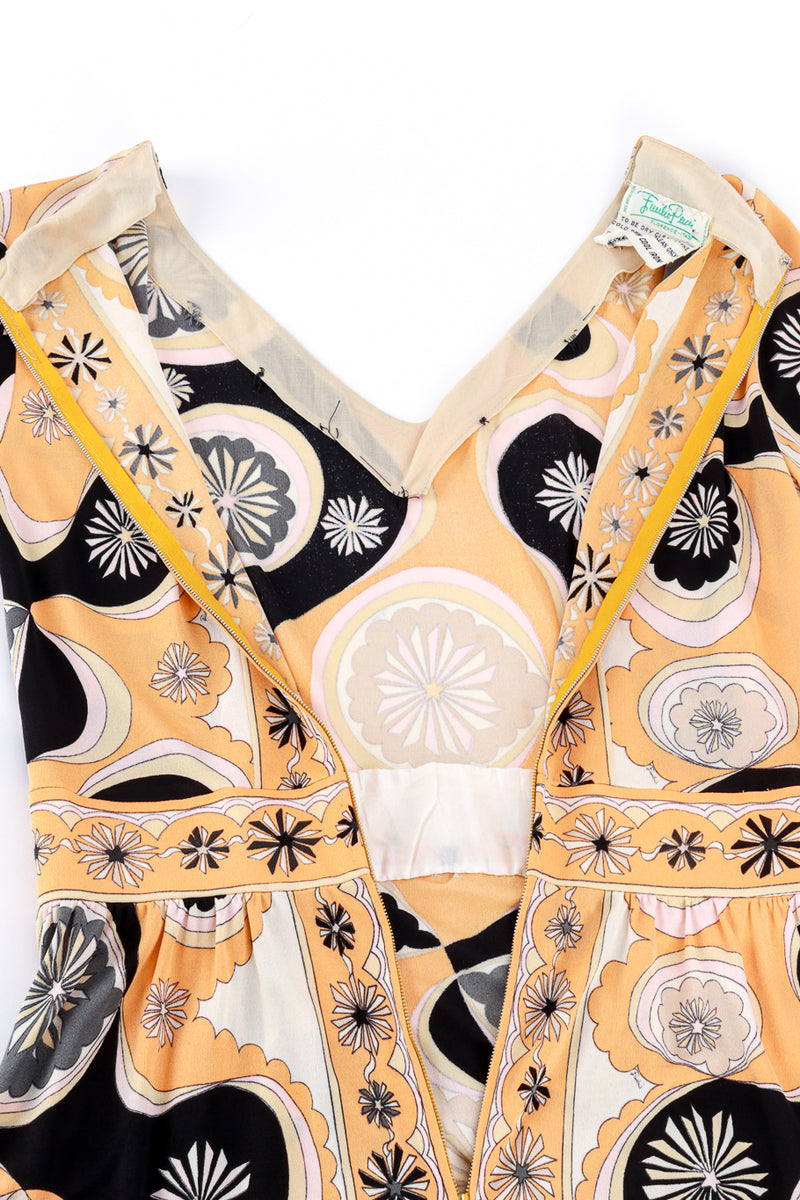 Geo Floral Print Dress by Pucci lining detail @RECESS LA