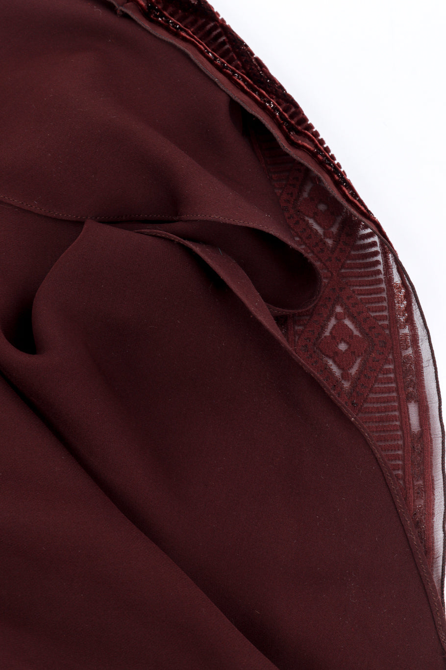Silk Velvet Bias Halter Dress by Pamela Dennis hems @recessla