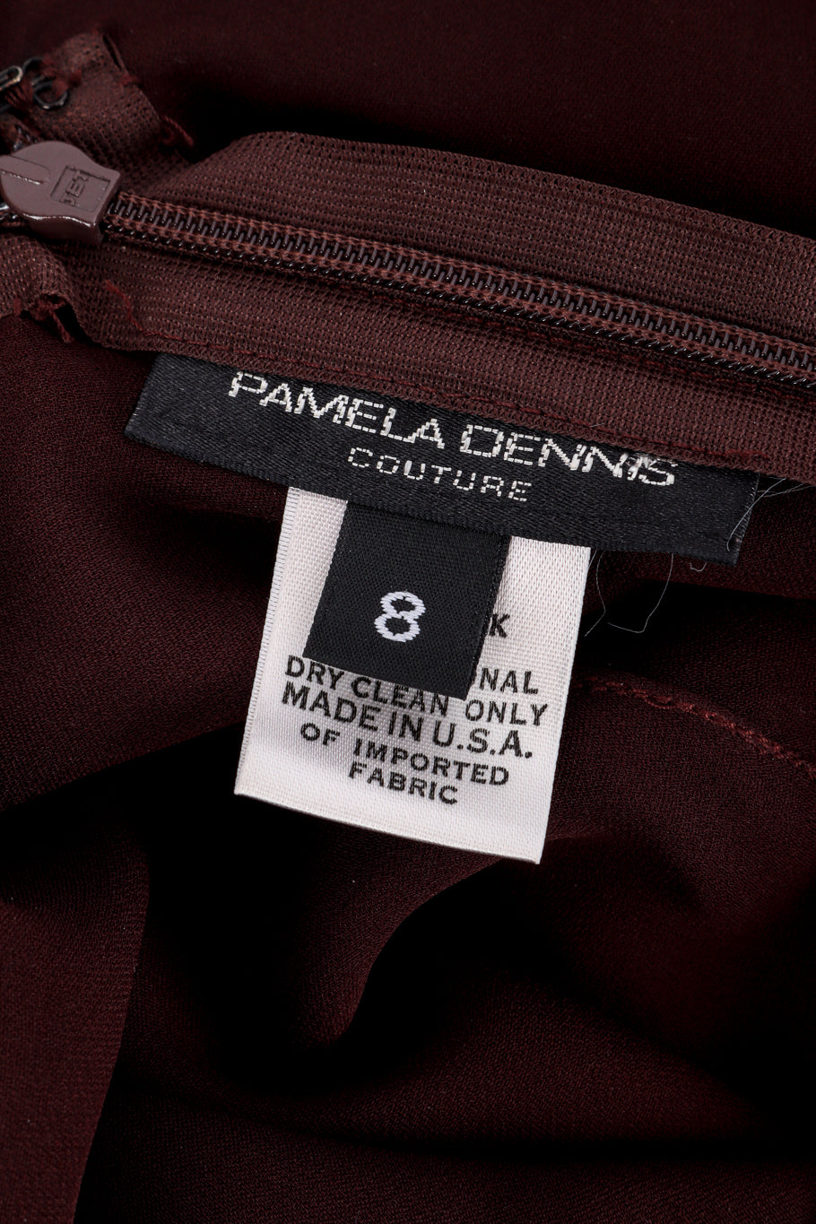 Silk Velvet Bias Halter Dress by Pamela Dennis label @recessla