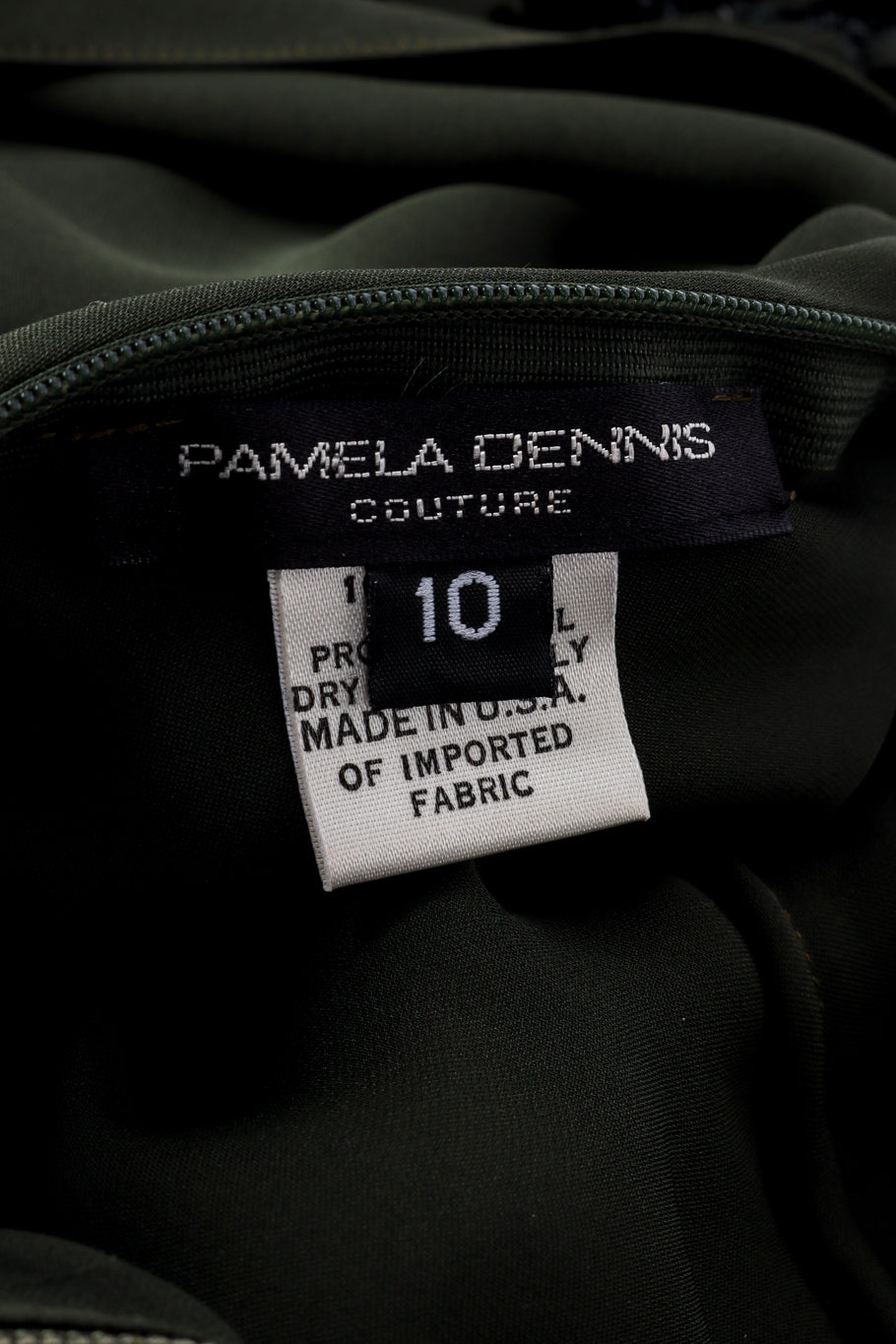 Vintage Pamela Dennis Floral Burnout Bias Halter Dress signature label @recessla