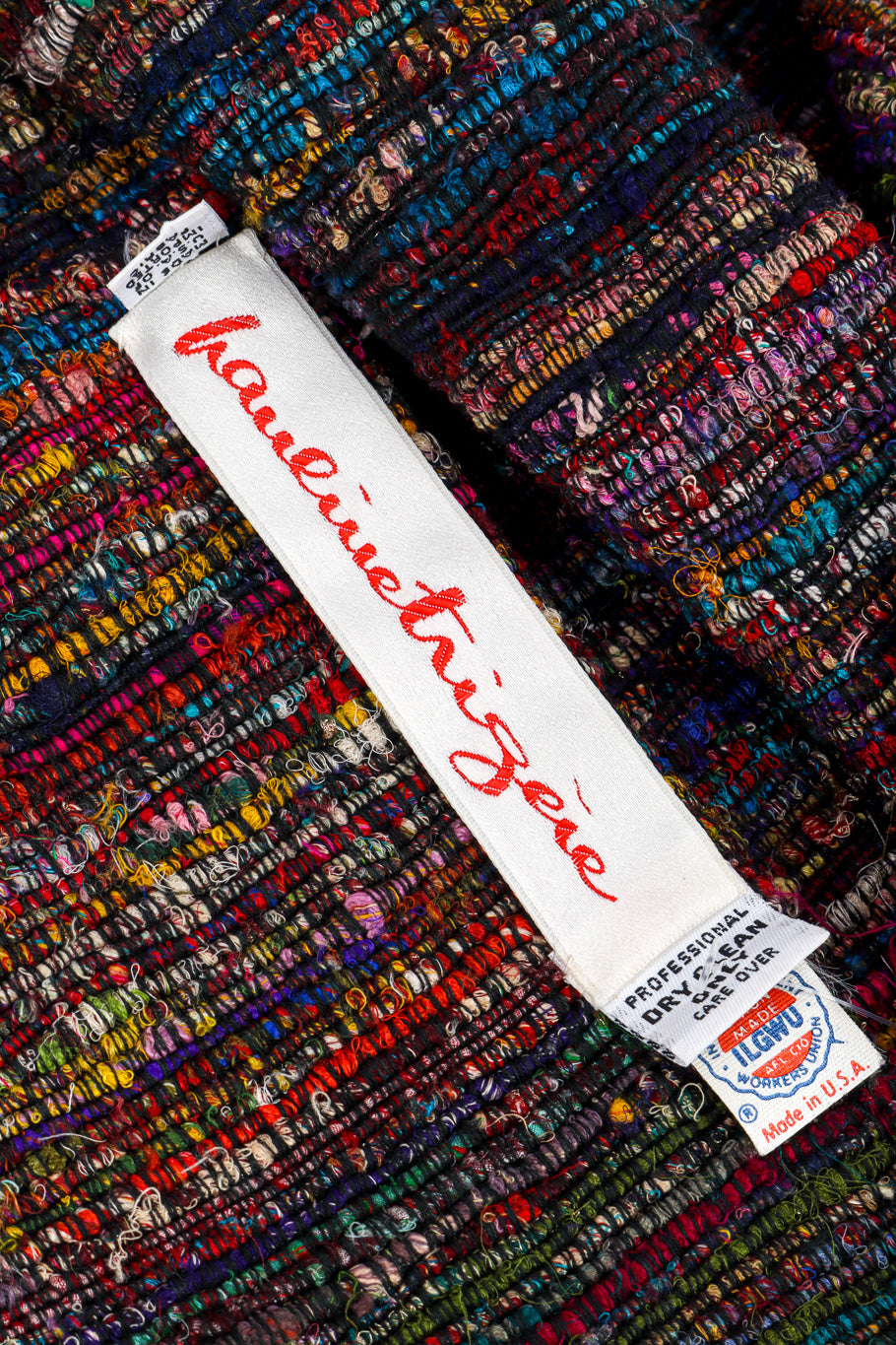 Woven Stripe Duster Coat by Pauline Trigere label @recessla