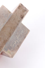 Vintage Art Deco Pyramid Perfume Bottle bottom etched signature @recess la