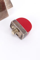 Vintage Art Deco Pyramid Perfume Bottle top closeup @recess la