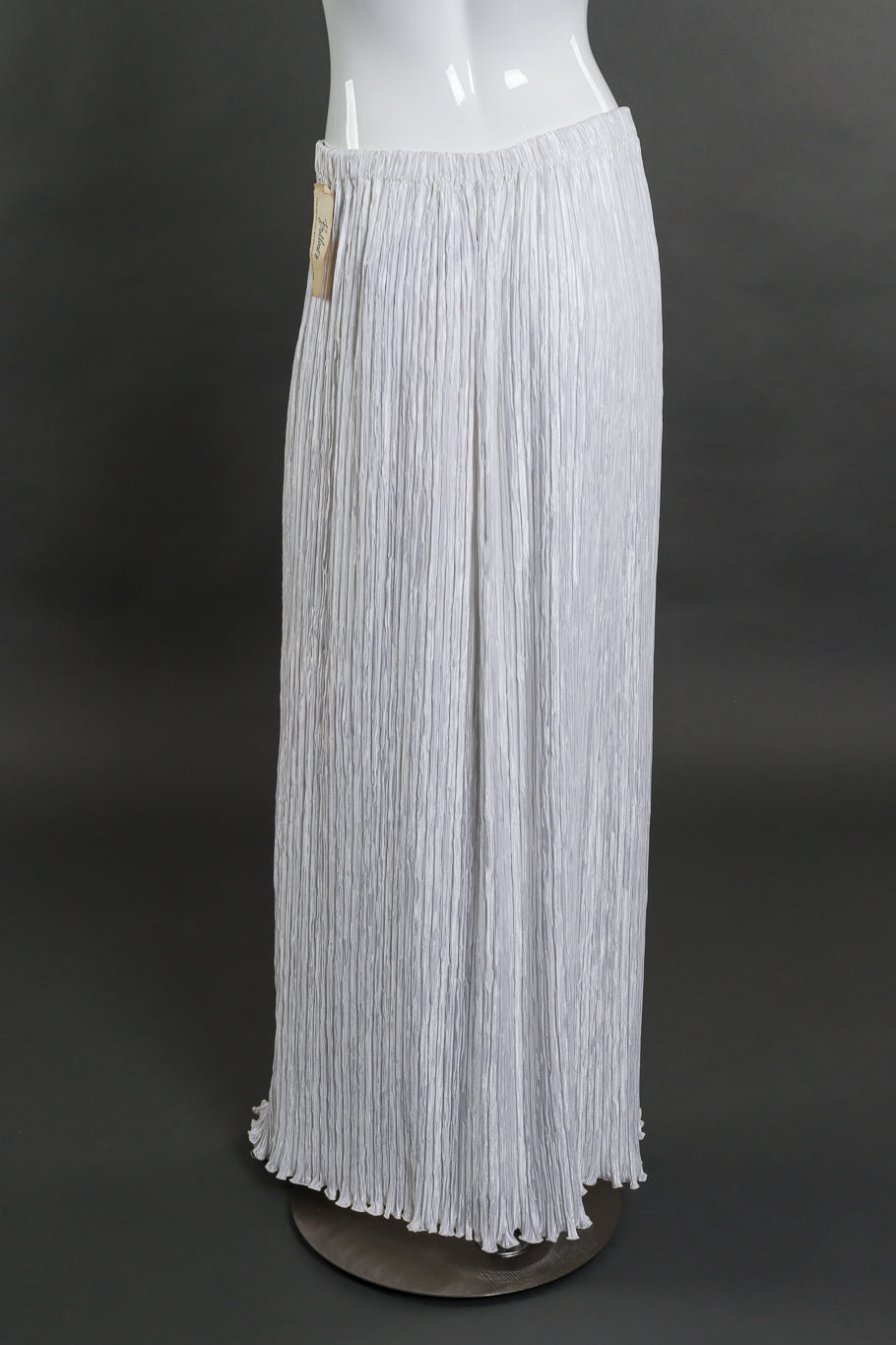 Vintage Pierre Labiche Pleated Maxi Skirt on mannequin back view @recessla