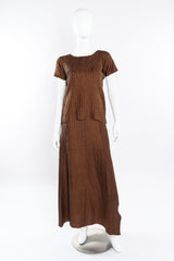 Textured three piece set by Issey Miyake on mannequin without jacket @recessla