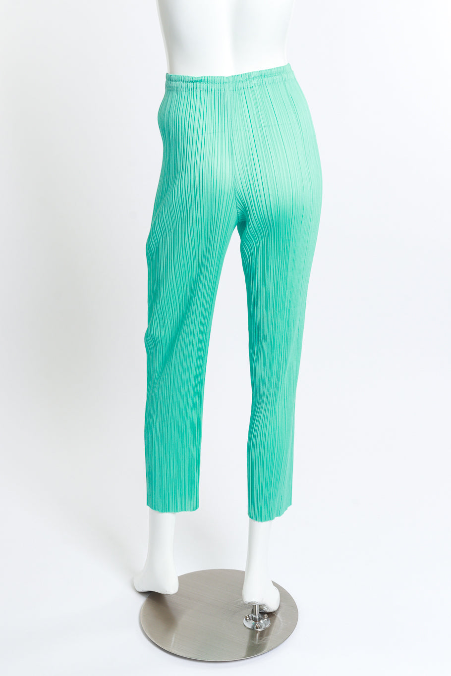Vintage Pleats Please Pleated Skinny Leg Pant back on mannequin @recess la