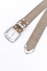Vintage Ralph Lauren Sterling Mesh Belt buckle and end point closeup @recess la