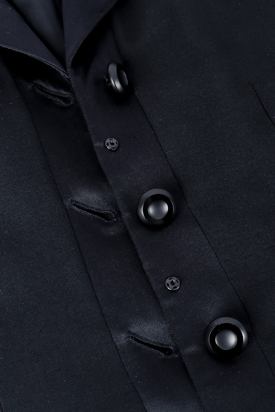 Vintage Richard Tyler Tuxedo Pant Suit button closure closeup @Recessla