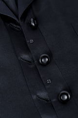 Vintage Richard Tyler Tuxedo Pant Suit button closure closeup @Recessla