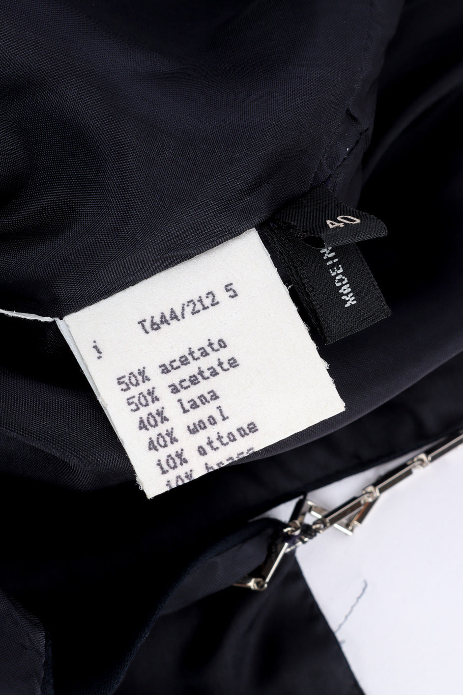 Vintage Richard Tyler Box Chain Strap Dress fabric label @recessla