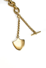 Vintage Robert Lee Morris Shield Charm Chain Belt clasp @recess la