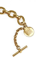 Vintage Robert Lee Morris Shield Charm Chain Belt signature @recess la
