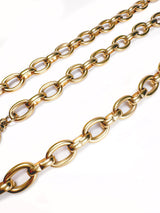 Vintage Robert Lee Morris Shield Charm Chain Belt detail @recess la