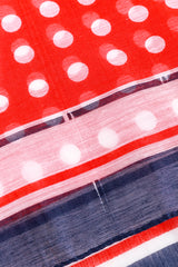 Vintage Polka Dot Sequin Scarf damage detail @RECESS LA