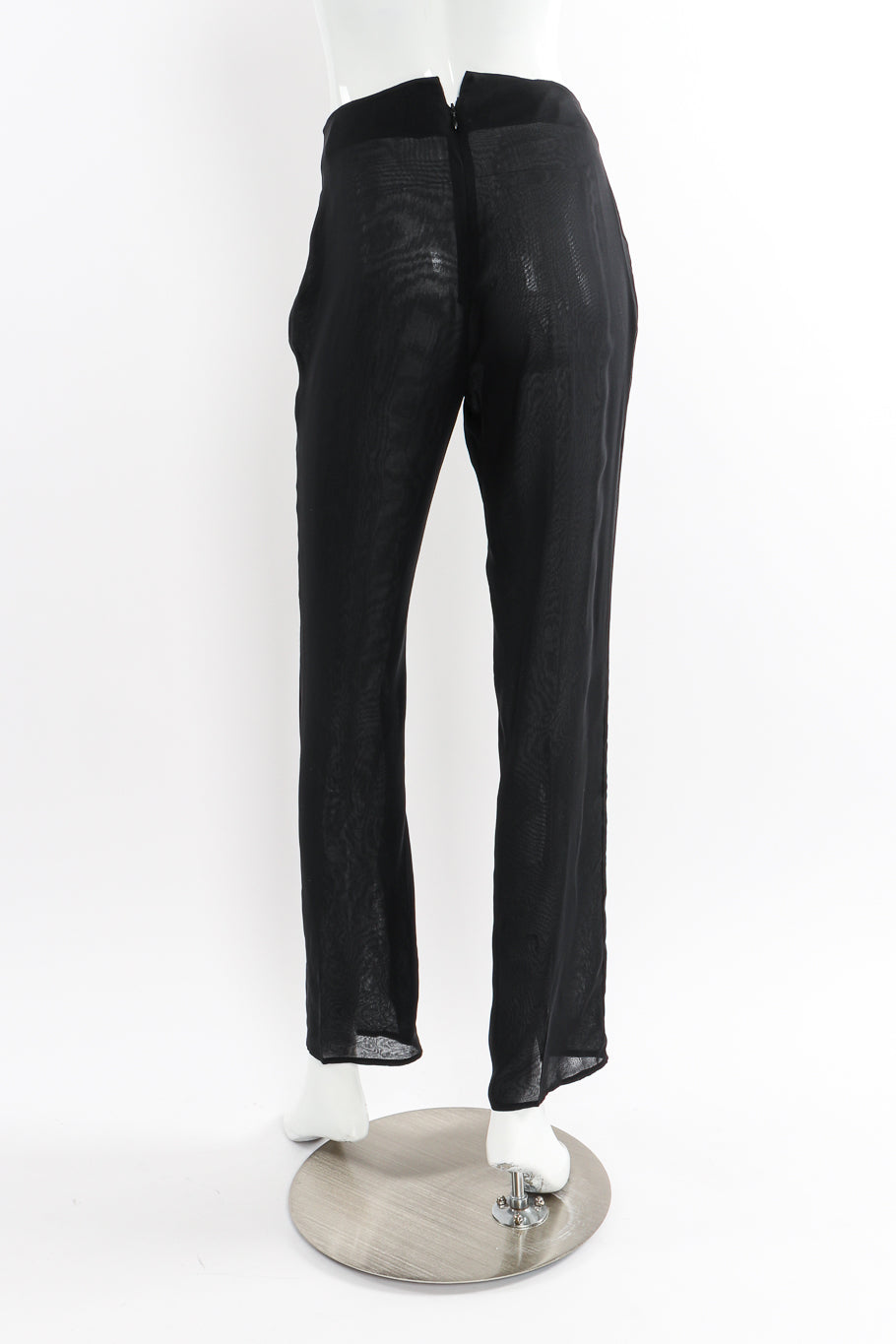 Vintage Richard Tyler Silk Bolero Top and Pants Set back view of pant on mannequin @Recessla