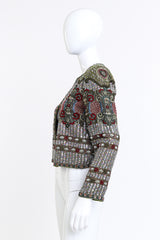 Vintage Richilene Embroidered Sequin & Bead Jacket side on mannequin @recess la