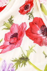 Roberto Cavalli Ruched Floral Cocktail Dress print detail @RECESS LA