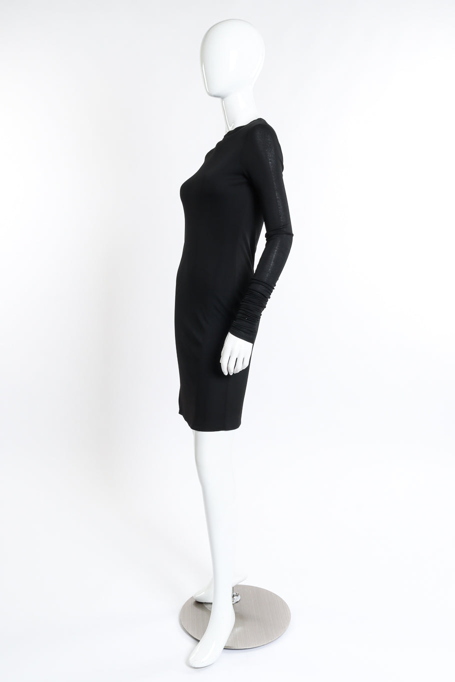 Vintage Rudi Gernreich Extra Long Sleeve Dress side on mannequin @recess la