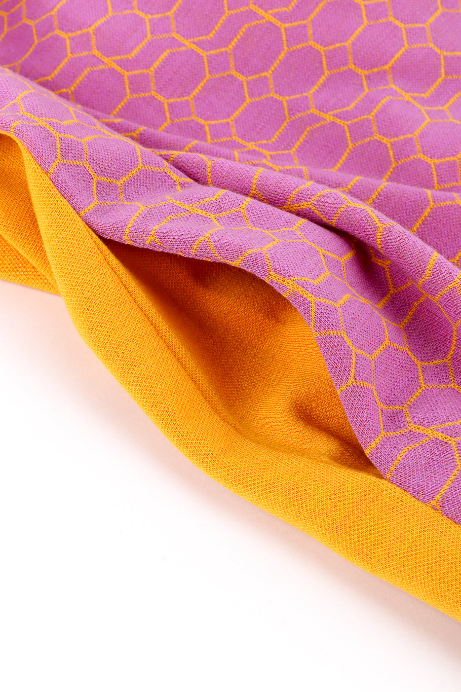 Vintage Rudi Gernreich Honeycomb Print Knit Dress pocket @recess la