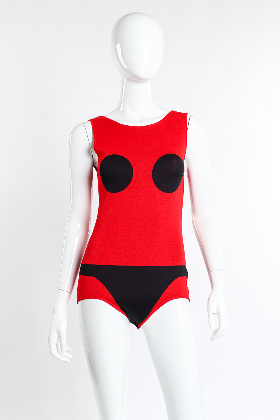 Rudi Gernreich Bikini Knit Bodysuit front on mannequin @recess la