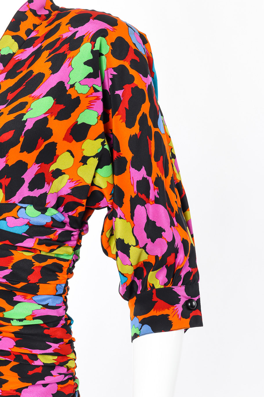 Neon leopard print dress by Jean Louise Scherrer on mannequin sleeve @recessla