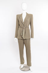Jacket and pant suit set by State of Claude Montana on mannequin @recessla