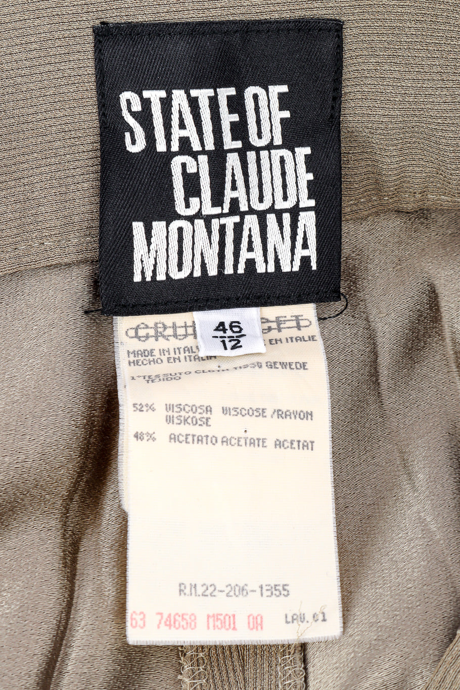  Jacket and pant suit set by State of Claude Montana pants label @recessla