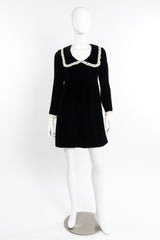 Saint Laurent Velvet Lace Babydoll Dress front on mannequin  @recessla