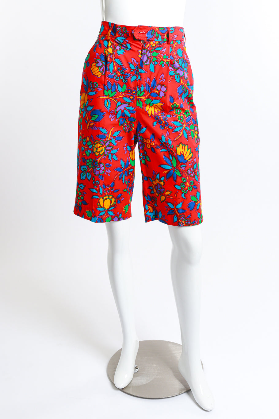 Tropical Bermuda Shorts by Yves Saint Lauren on mannequin @RECESS LA