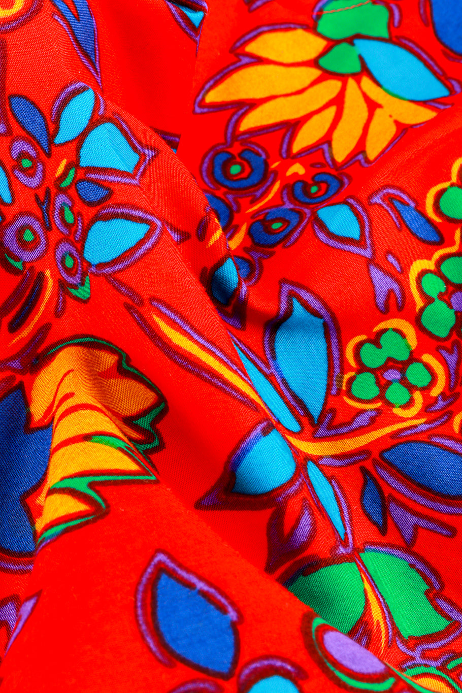 Tropical Bermuda Shorts by Yves Saint Lauren fabric detail @RECESS LA