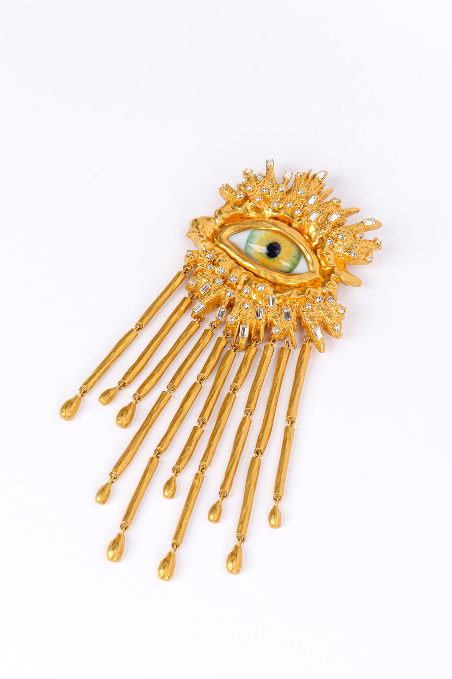 Schiaparelli Surrealist Bursting Eye Brooch front @recessla